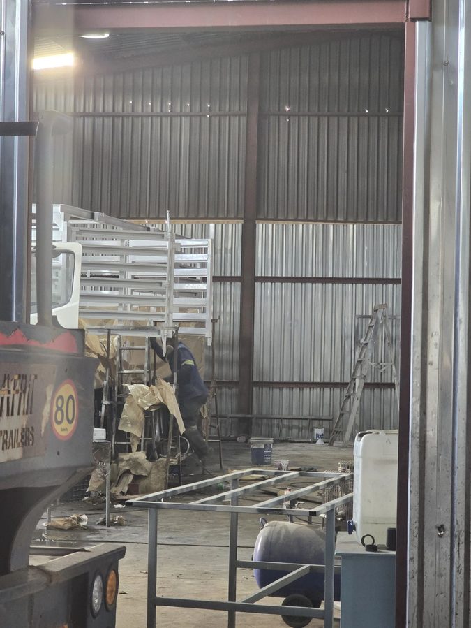 Trailer fabrication and paint shop, Johannesburg